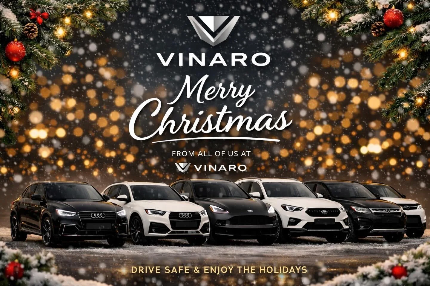 🎄 Merry Christmas from Vinaro
Thank you to everyone who trusted us with their journeys this year.
Drive safe &amp; enjoy the holidays.

📍 London
🚗 Booked securely through Turo

#turo #vinaro #carrental #rentalcar #luxurycars
