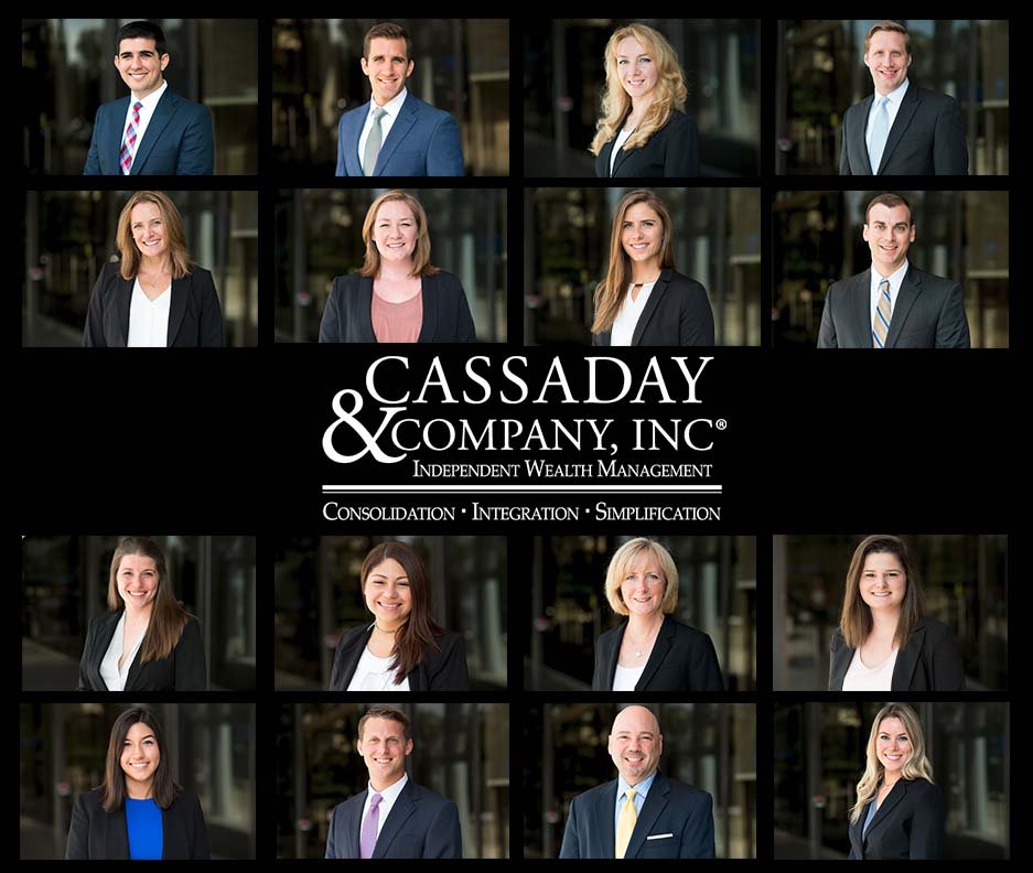 Image grid of 16 headshots taken outdoors for a company in Virginia