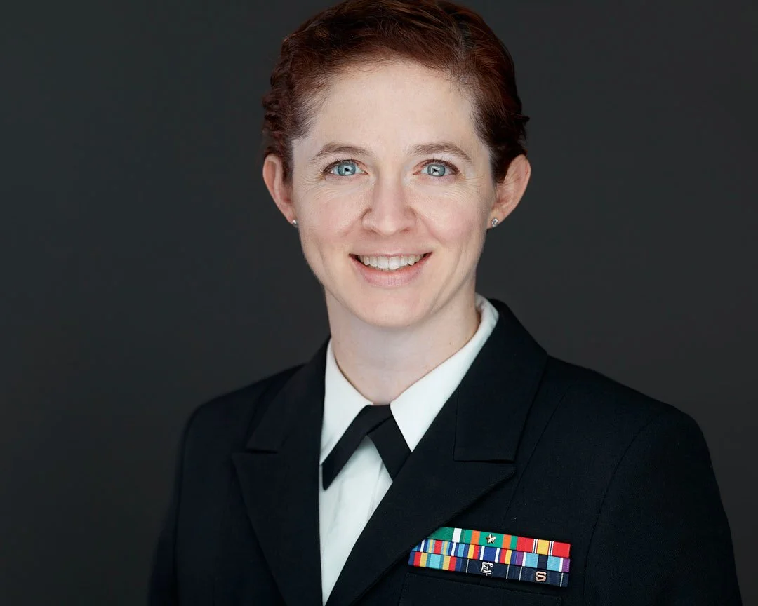 ERAS Headshot of a woman wearing a navy uniform