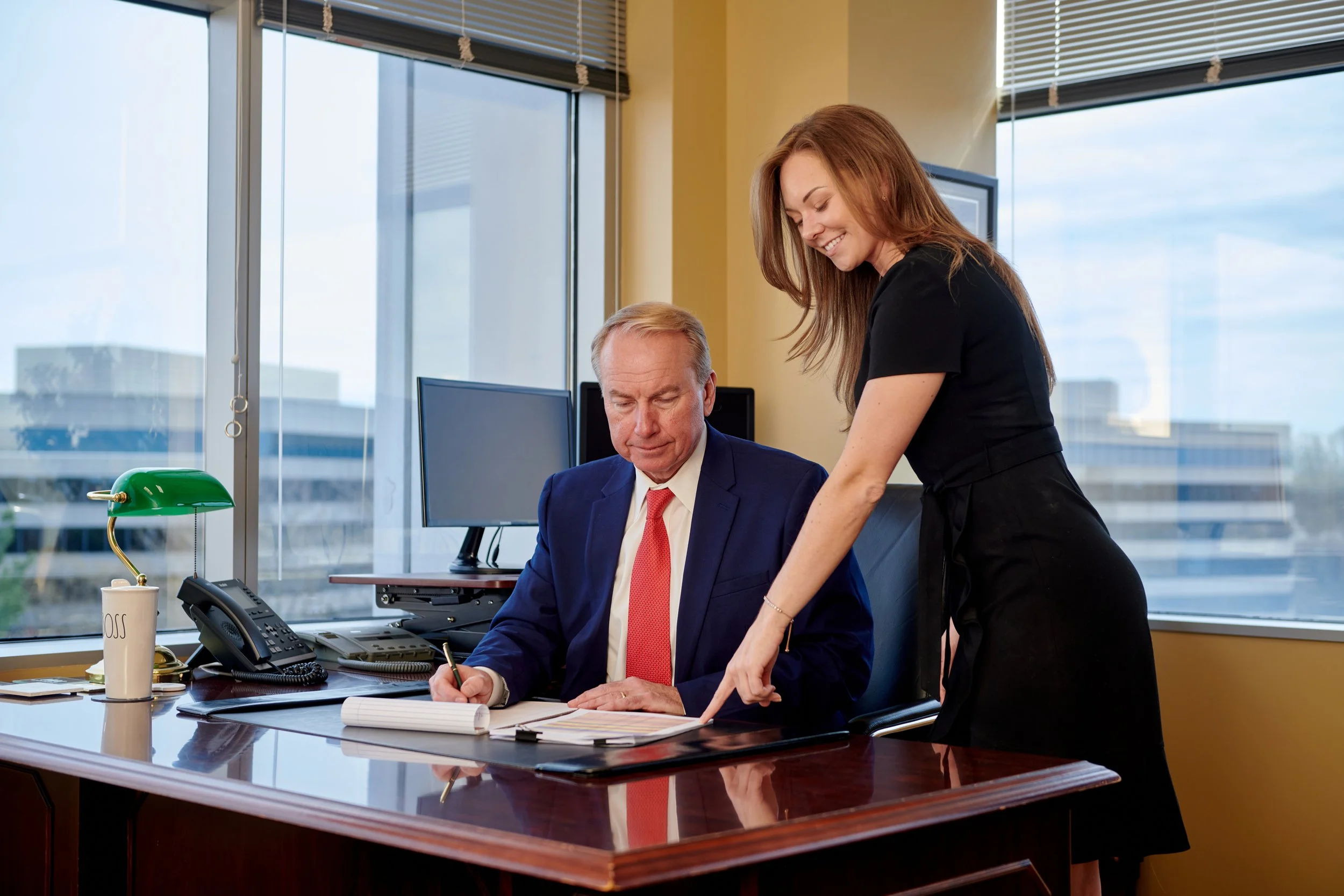 Branding portraits of a legal team in action