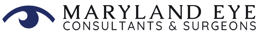 Logo for Maryland Eye Consultants & Surgeons with a stylized eye design on the left.