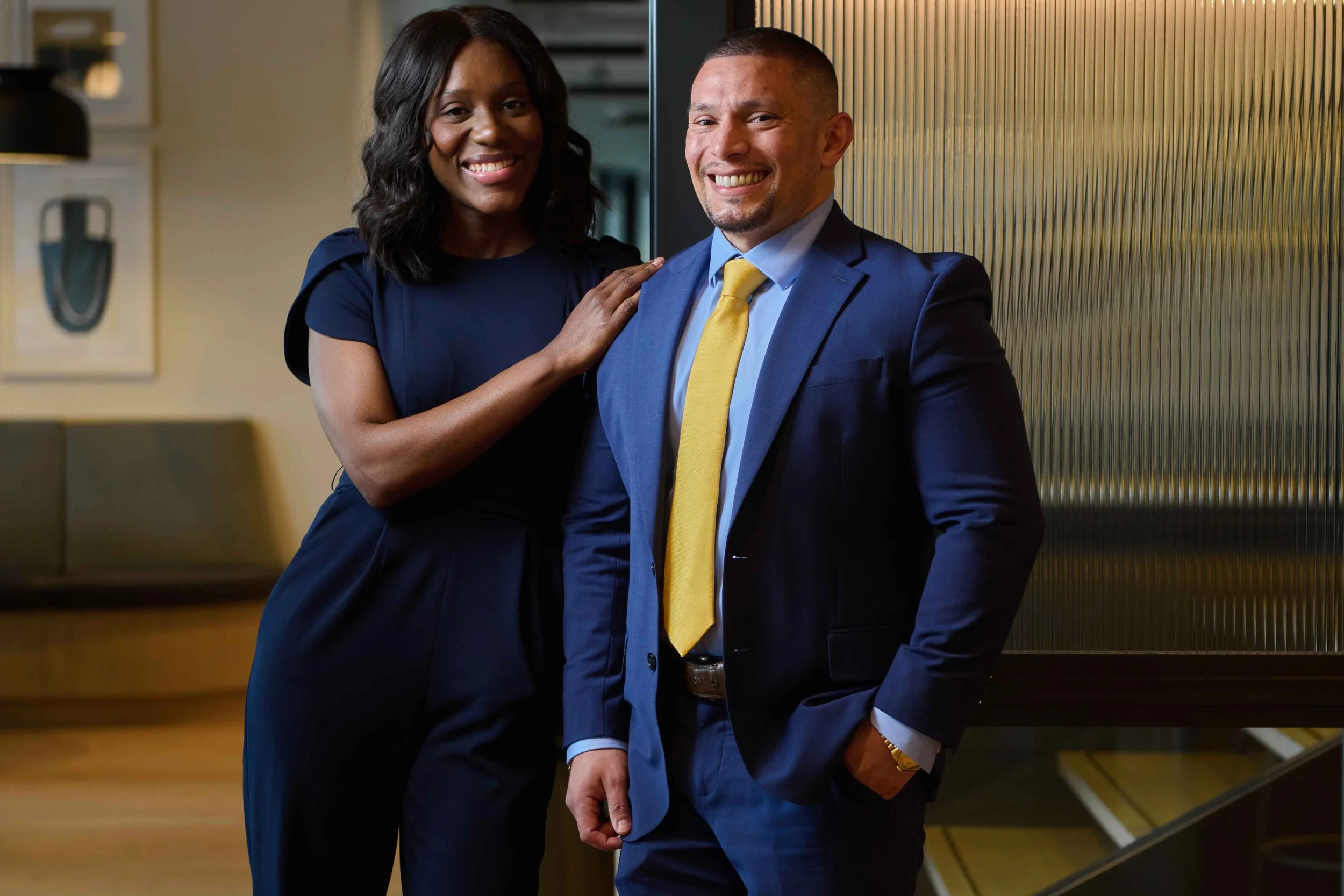 Branding portrait of a husband and wife business team