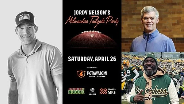 Get ready, Milwaukee! 🧀 Mason Crosby &amp; Nick Collins are joining Jordy Nelson for Inside the Huddle Live at Milwaukee Tailgate Week (presented by Potawatomi Sportsbook)! Catch them at UW-Milwaukee Panther Arena on April 26th! 

All-ages tailgate 
