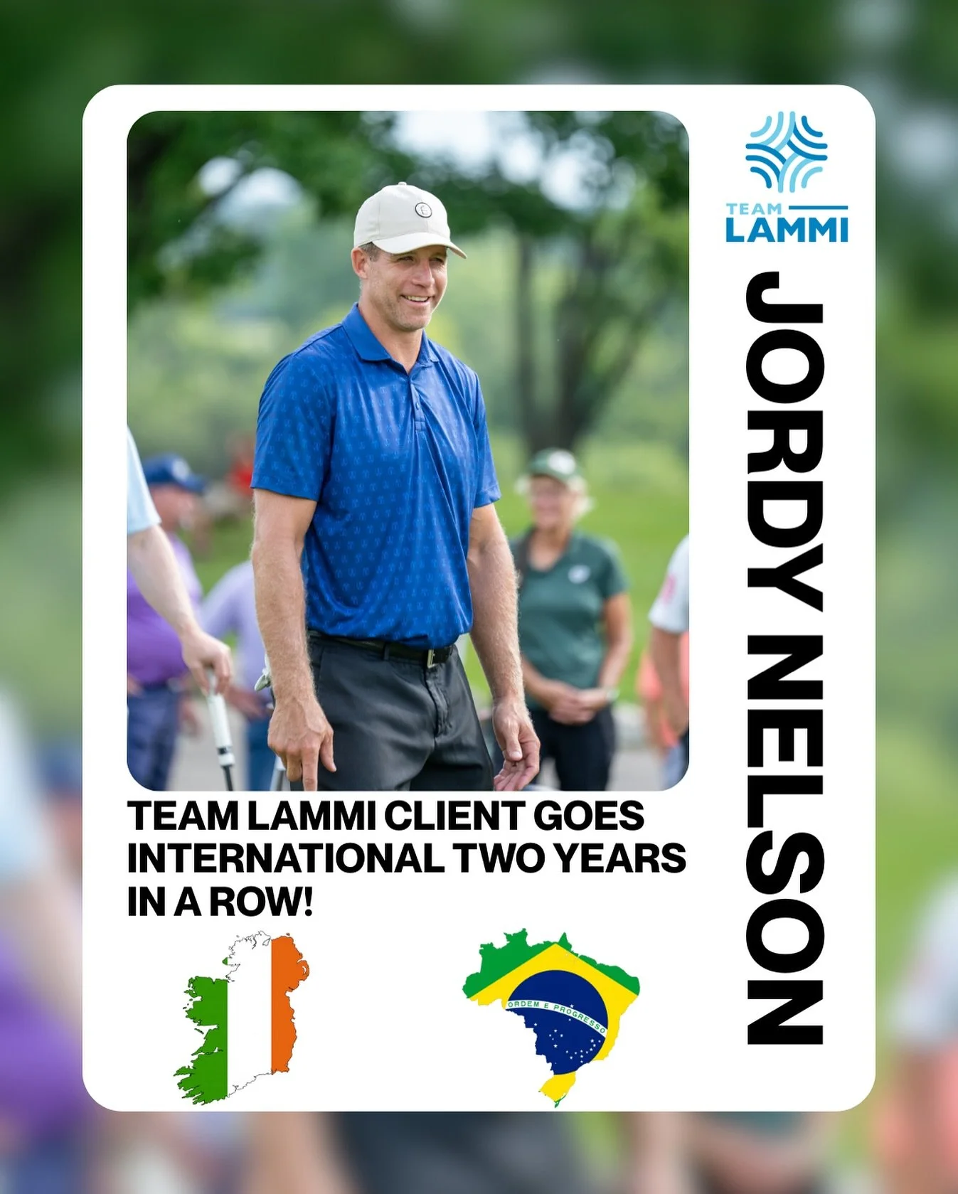 Two years, two countries! Last year it was Brazil, and this year TEAM Lammi client Jordy Nelson is heading to Ireland for the Kansas State vs. Iowa game.