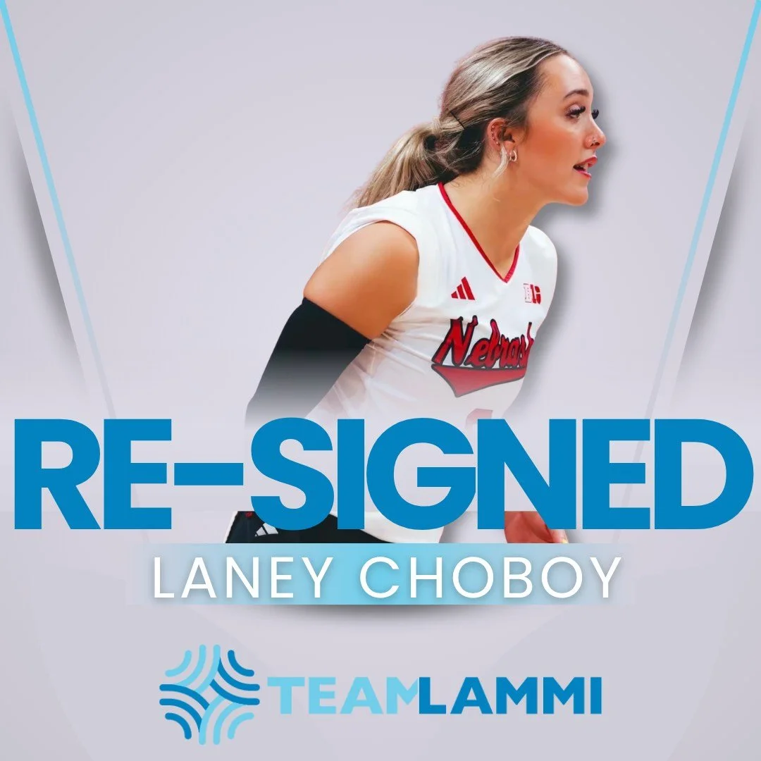 We&rsquo;re thrilled to announce that we&rsquo;ve re-signed Laney Choboy!

A standout defensive specialist, Laney brings elite experience at the highest level of college volleyball. As a senior at Nebraska, she&rsquo;s earned All-Big Ten Second Team 