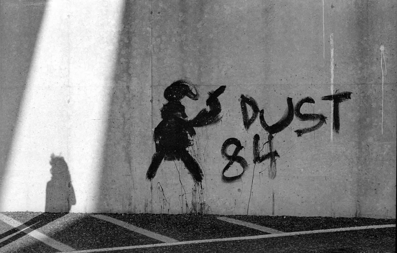 In 1984 Angel Dust was popular in my high school. This was taken at the elevated train trestle near school.