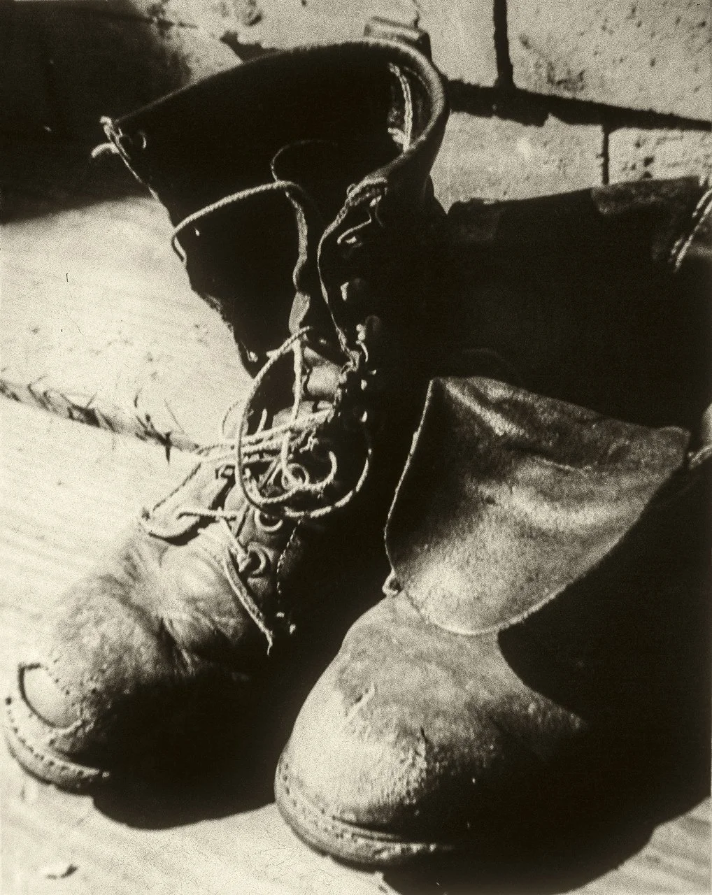 One of my very first silver prints, sepia toned.
