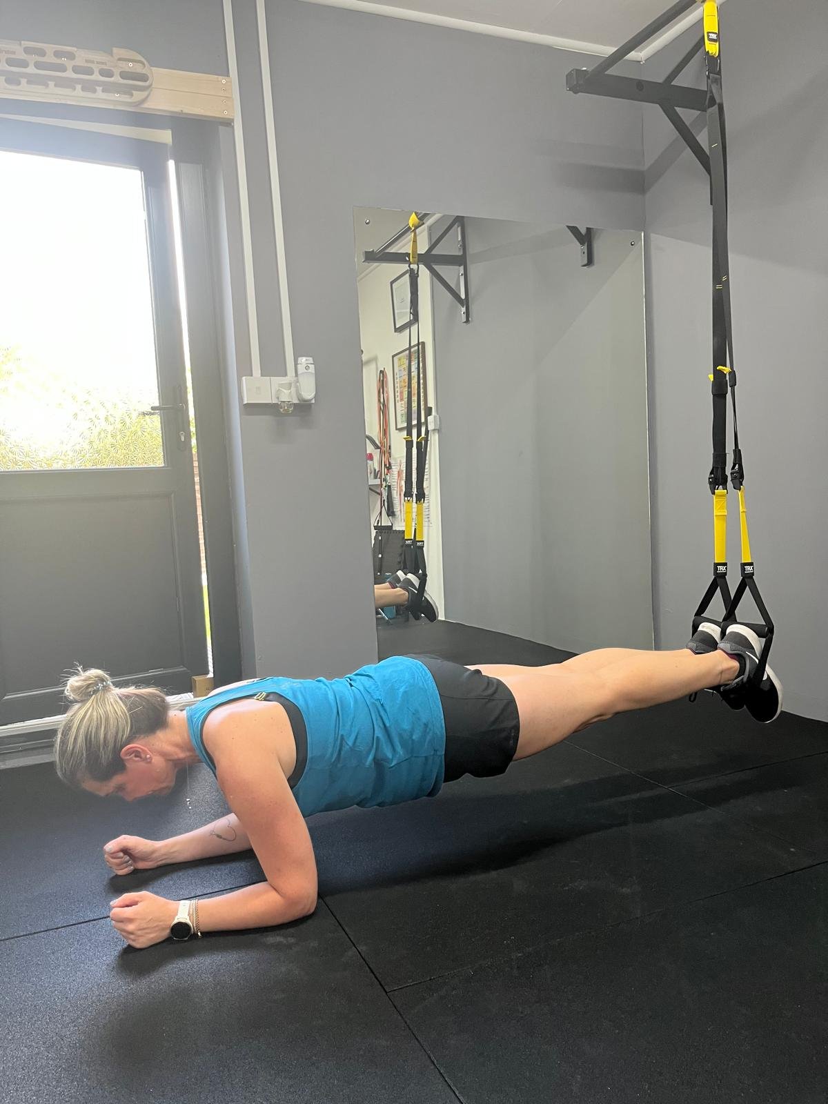 Our plans include strength training, cardio, and suspension training (TRX). Either in our own studio in Maidenhead or via online training.