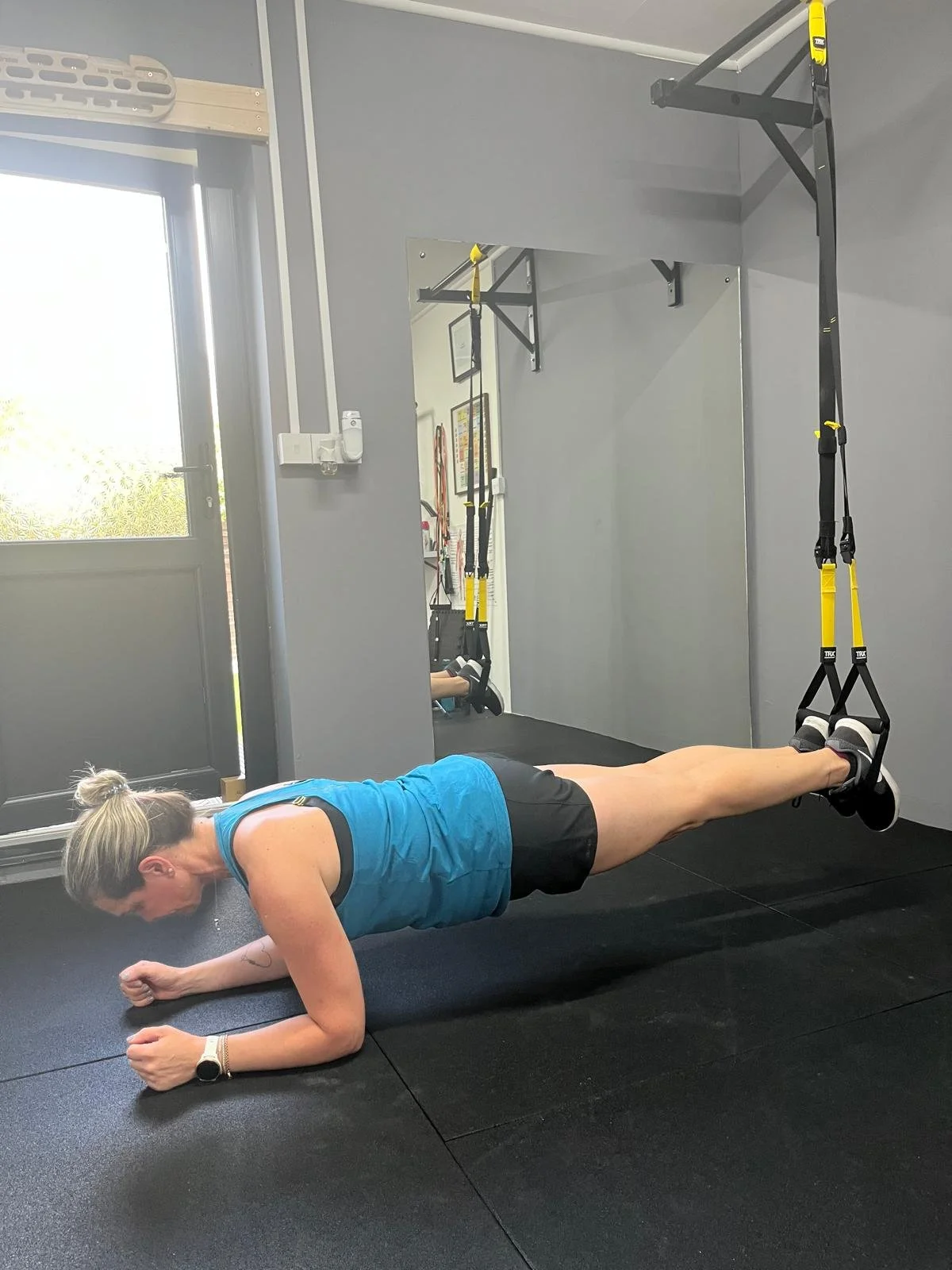 Our plans include strength training, cardio, and suspension training (TRX). Either in our own studio in Maidenhead or via online training.