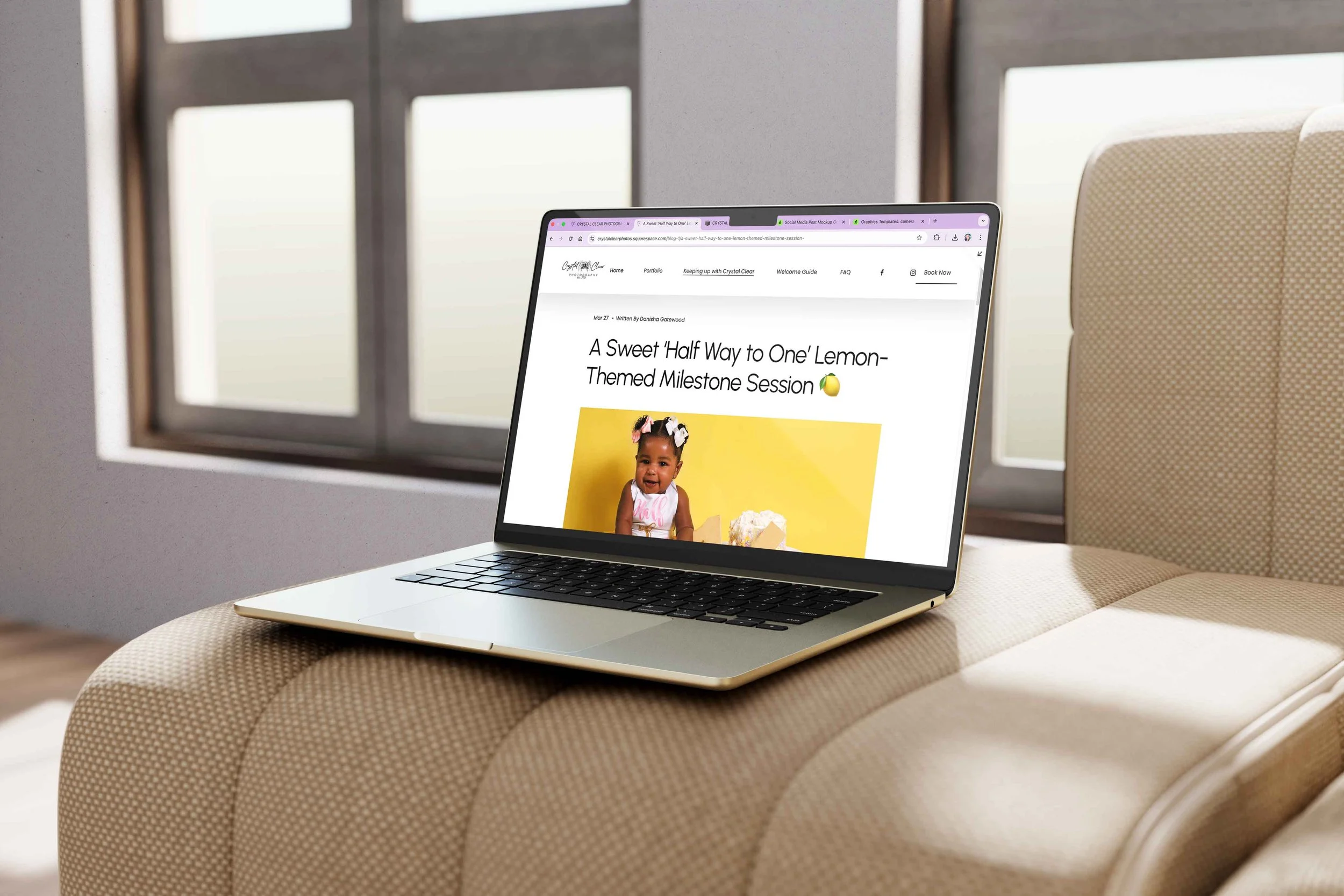 A Sweet ‘Half Way to One’ Lemon-Themed Milestone Session 🍋