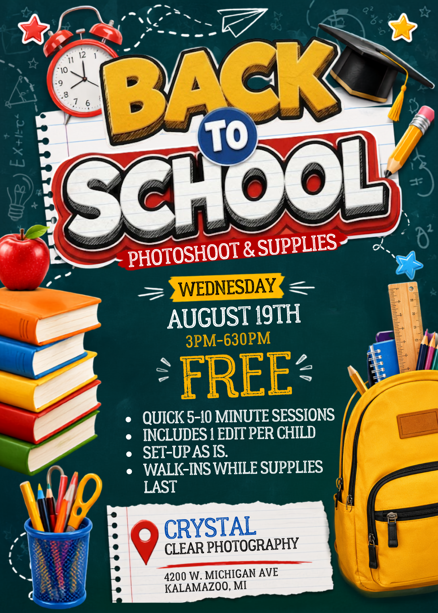 Back to School, But Make It Fun: Crystal Clear Photography’s Back to School Bash