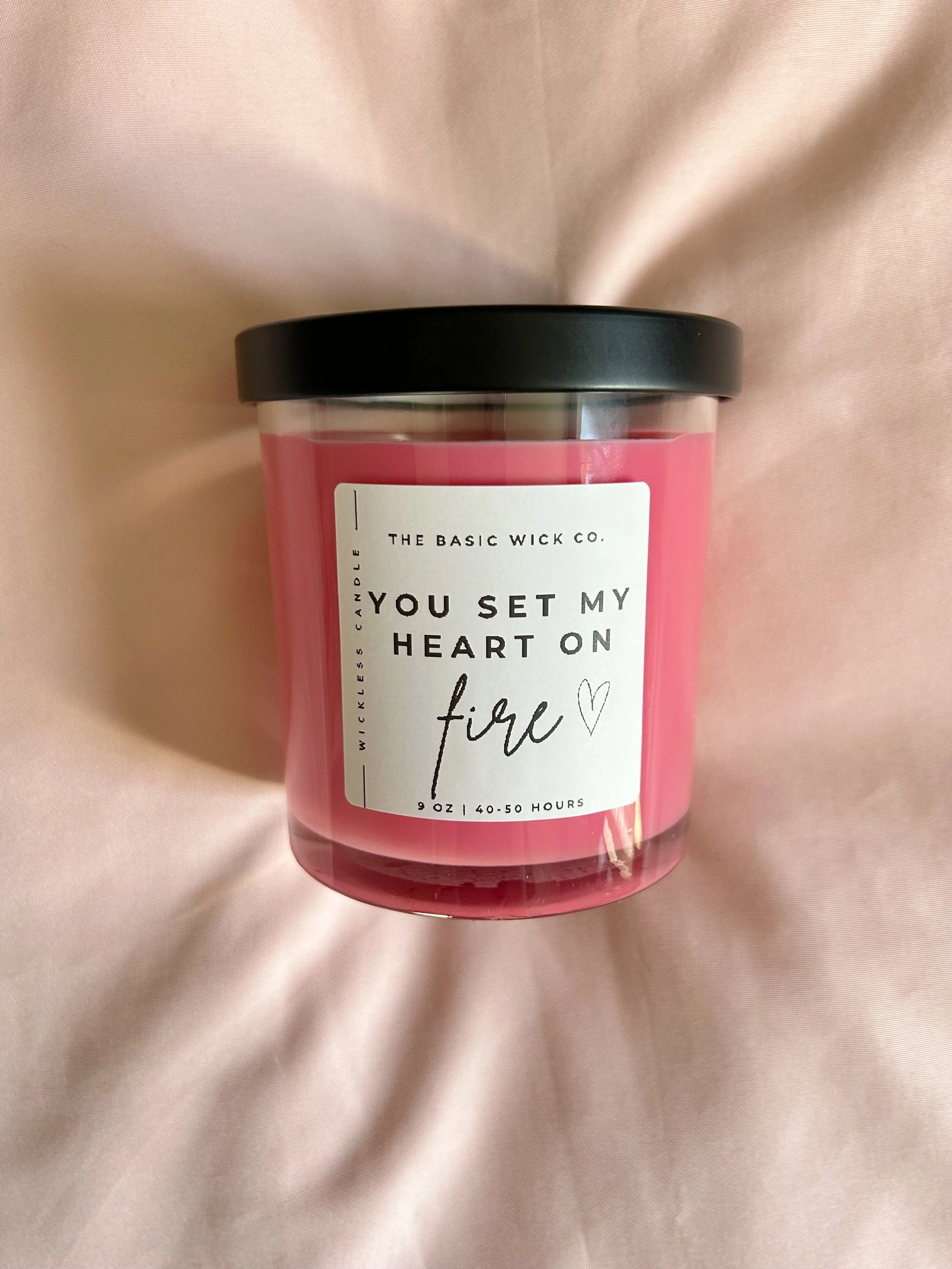 You Set My Heart On Fire 9 Oz. | Wickless Soy Candle