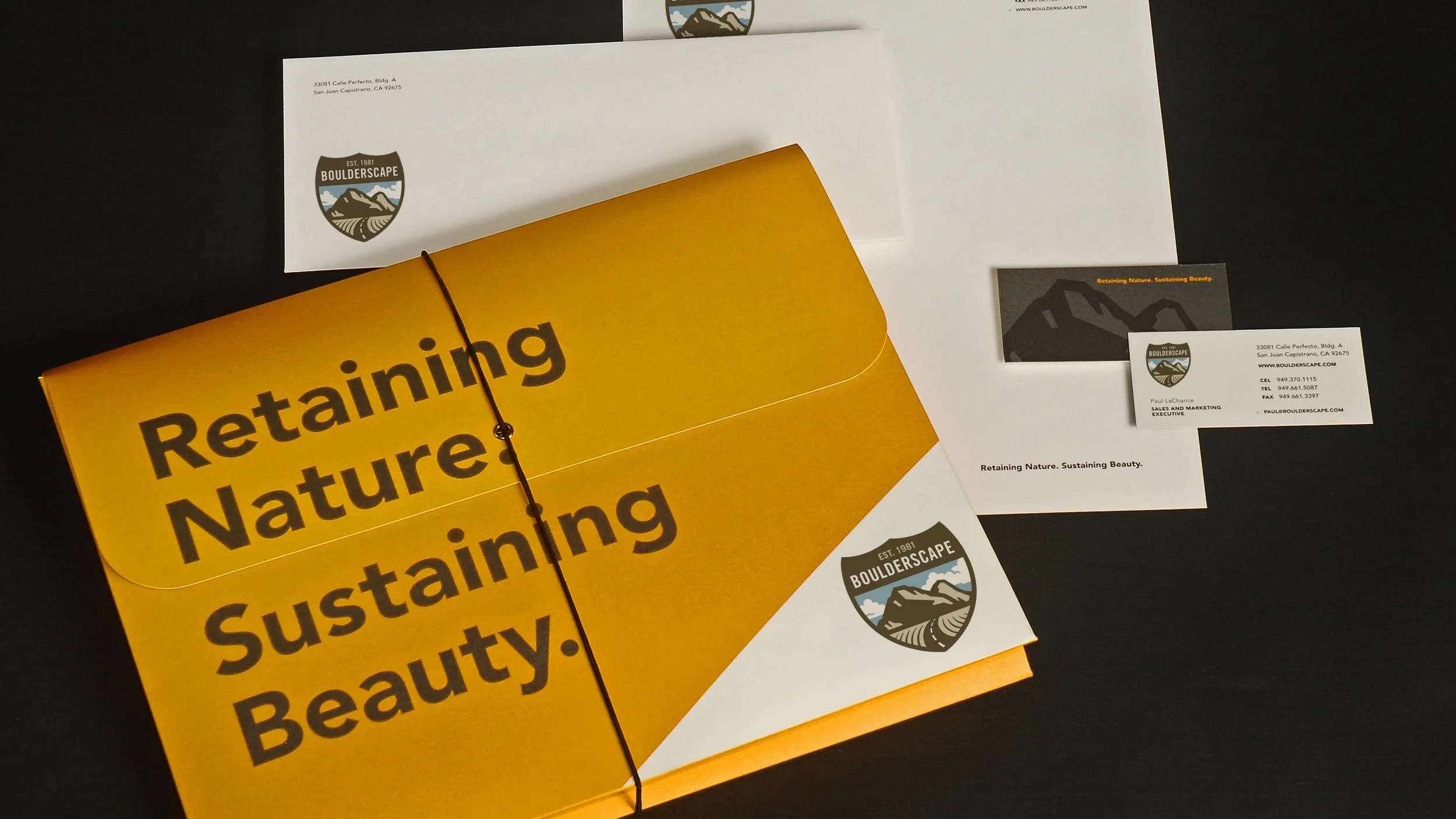 Boulderscape rebrand and copywriting