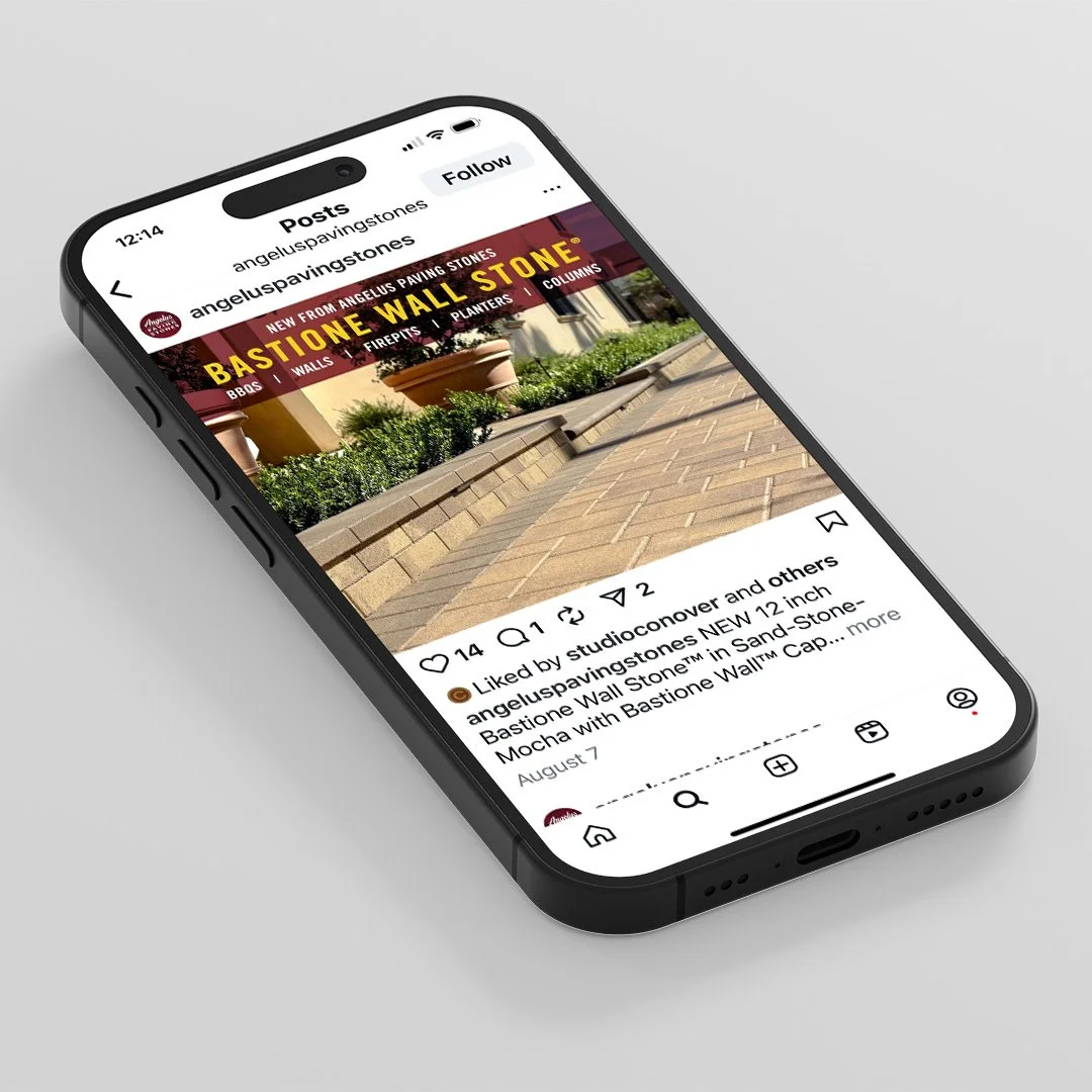 Angelus Paving Stones social media ad campaign