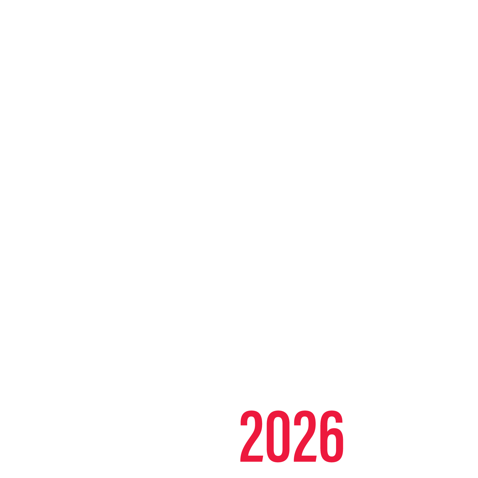 Black background with white text that reads "The Hill & Valley Forum 2026" with the year in red.