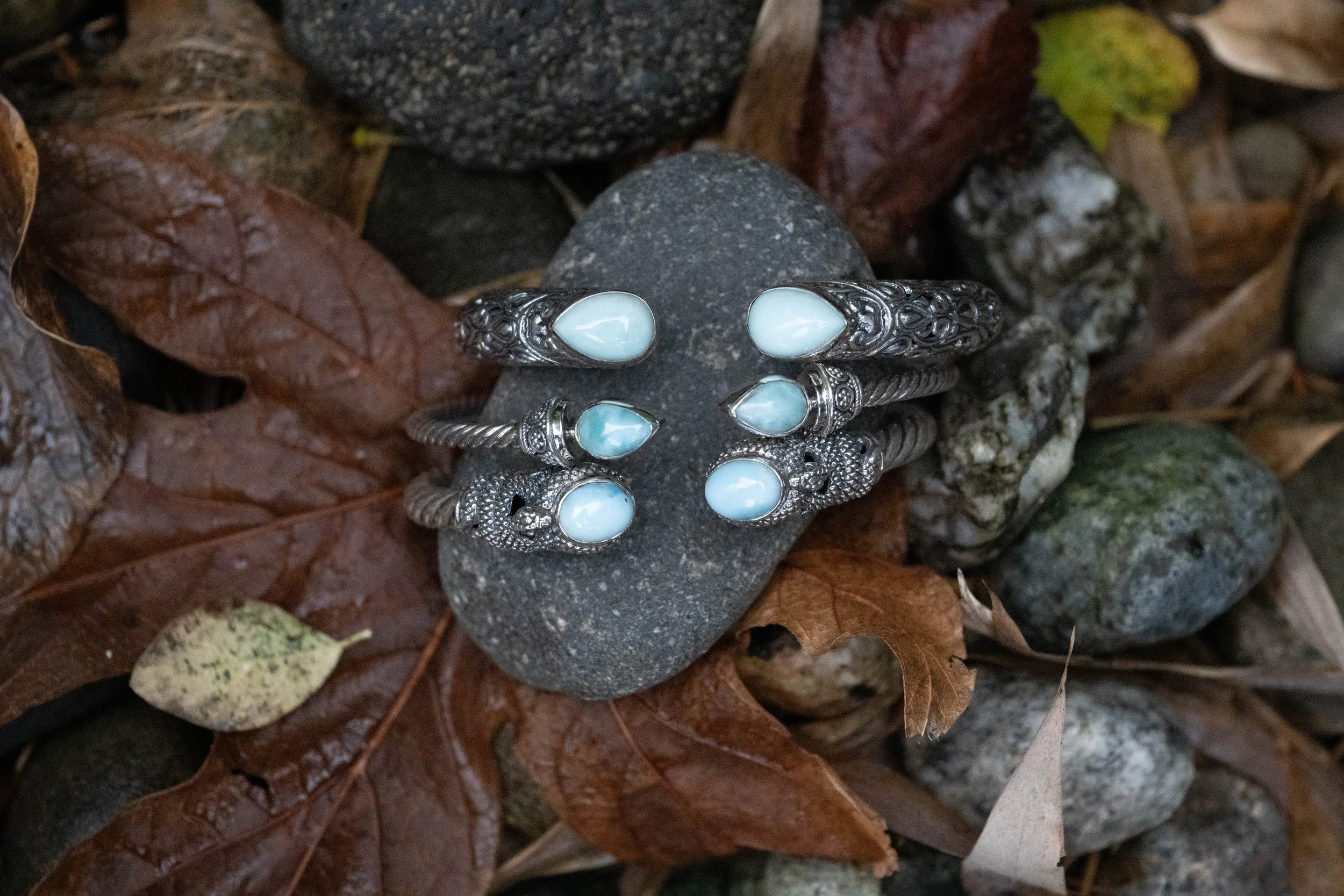 Larimar Bracelets at Caravan Gallery