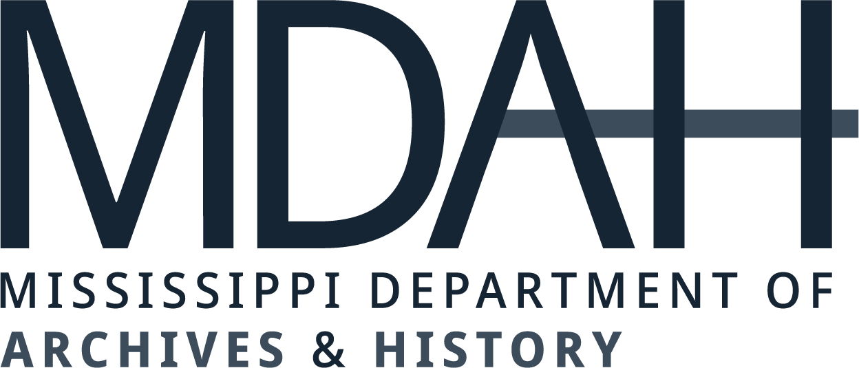 Logo for Two Mississippi Museums, including the Museum of Mississippi History and the Mississippi Civil Rights Museum, with stylized architectural elements.