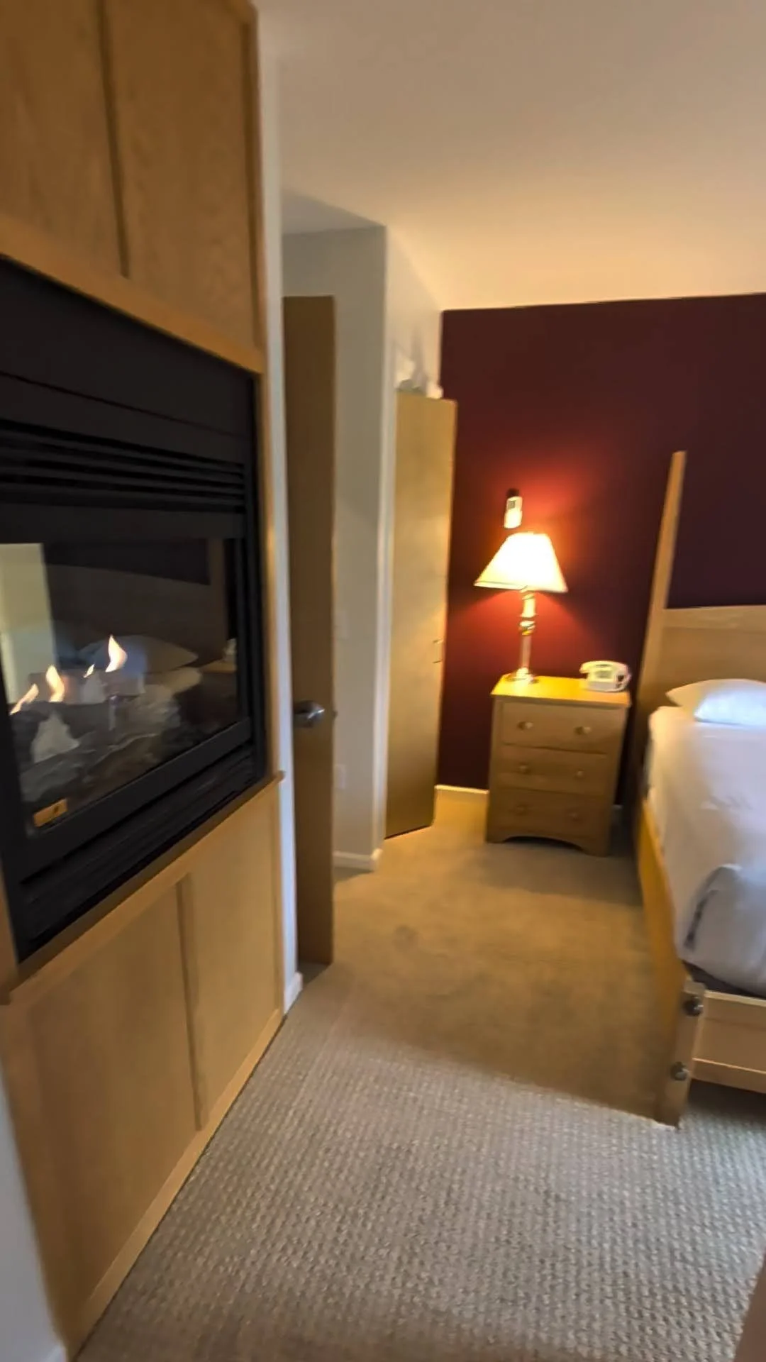 Master Bedroom has a cozy fireplace