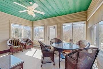 The 4 Season porch opens up significant additional space for relaxation and fun