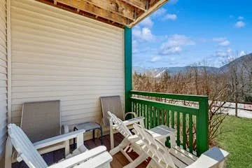 Private porch off of the Master Bedroom with breathtaking views.