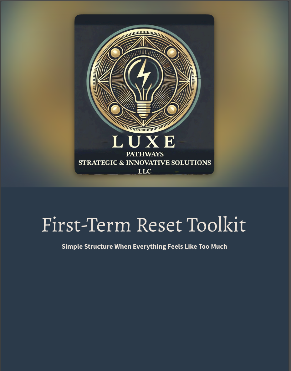 First Term Reset Toolkit