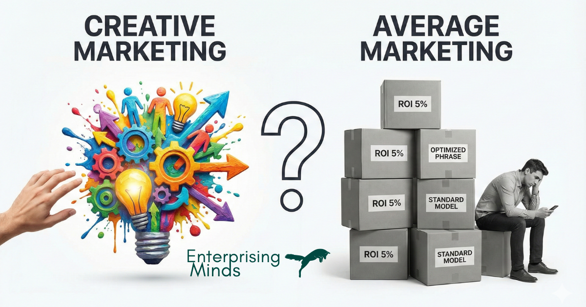 A Case for Creative Versus Average Marketing