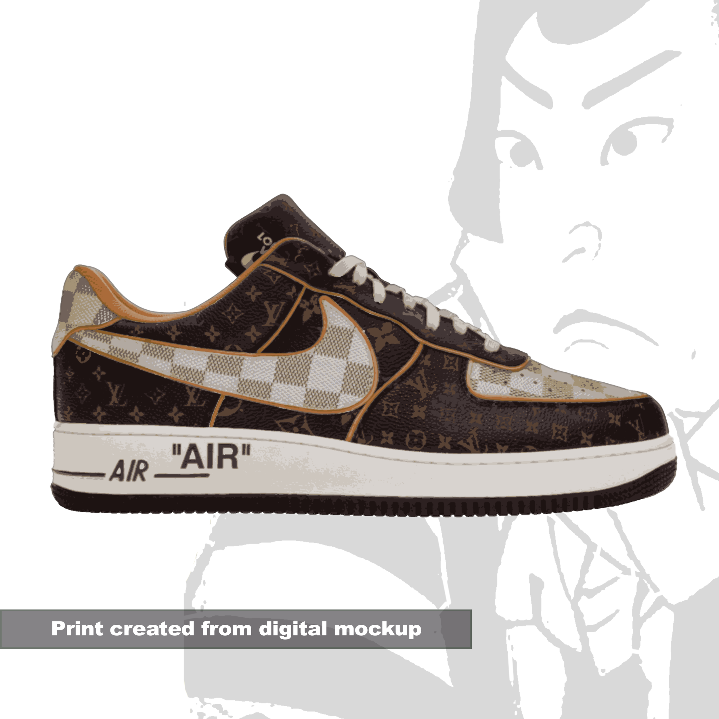 Nike-Air-Force-1-Low-Louis-Vuitton-Monogram-Brown-Damier-Azur-Product painting - Flat for print NOTE.png
