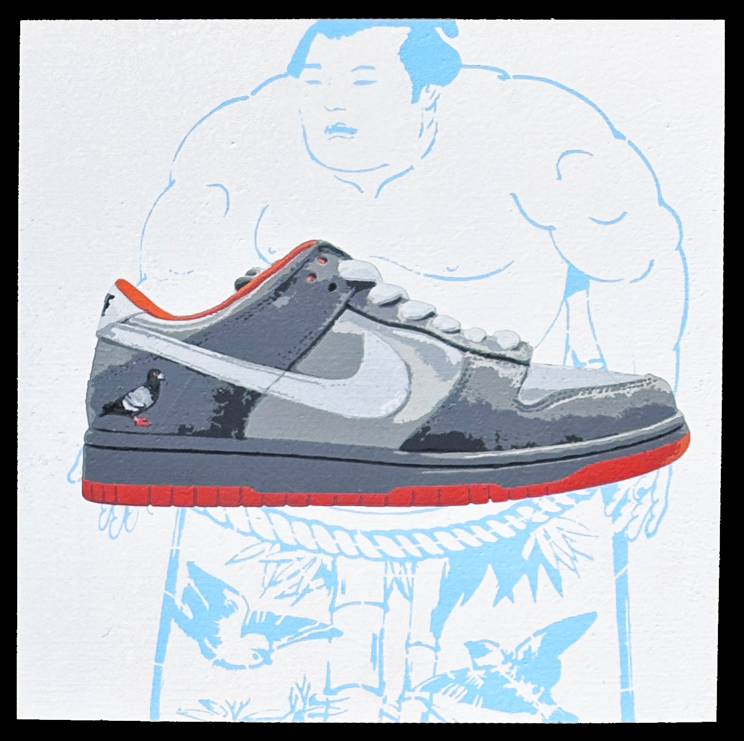 Jeff Staple x Dunk Low Pro SB x Creaseless Studio ("Pigeon")