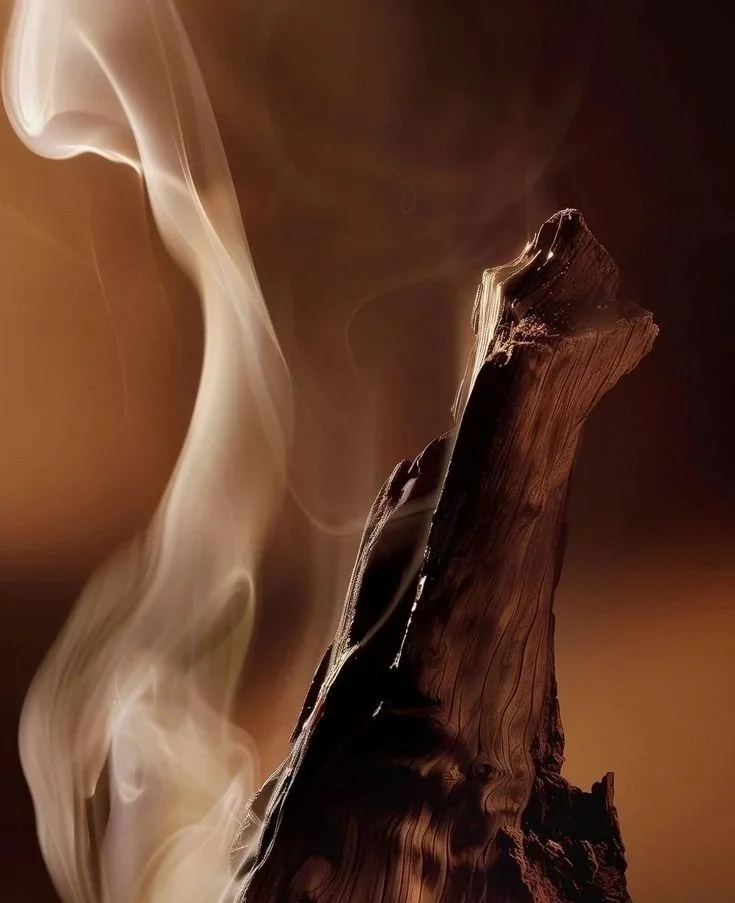 Sacred wood burning.