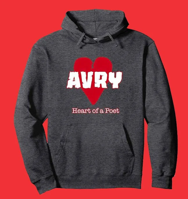 avry heart of a poet heather grey hoodie.jpg