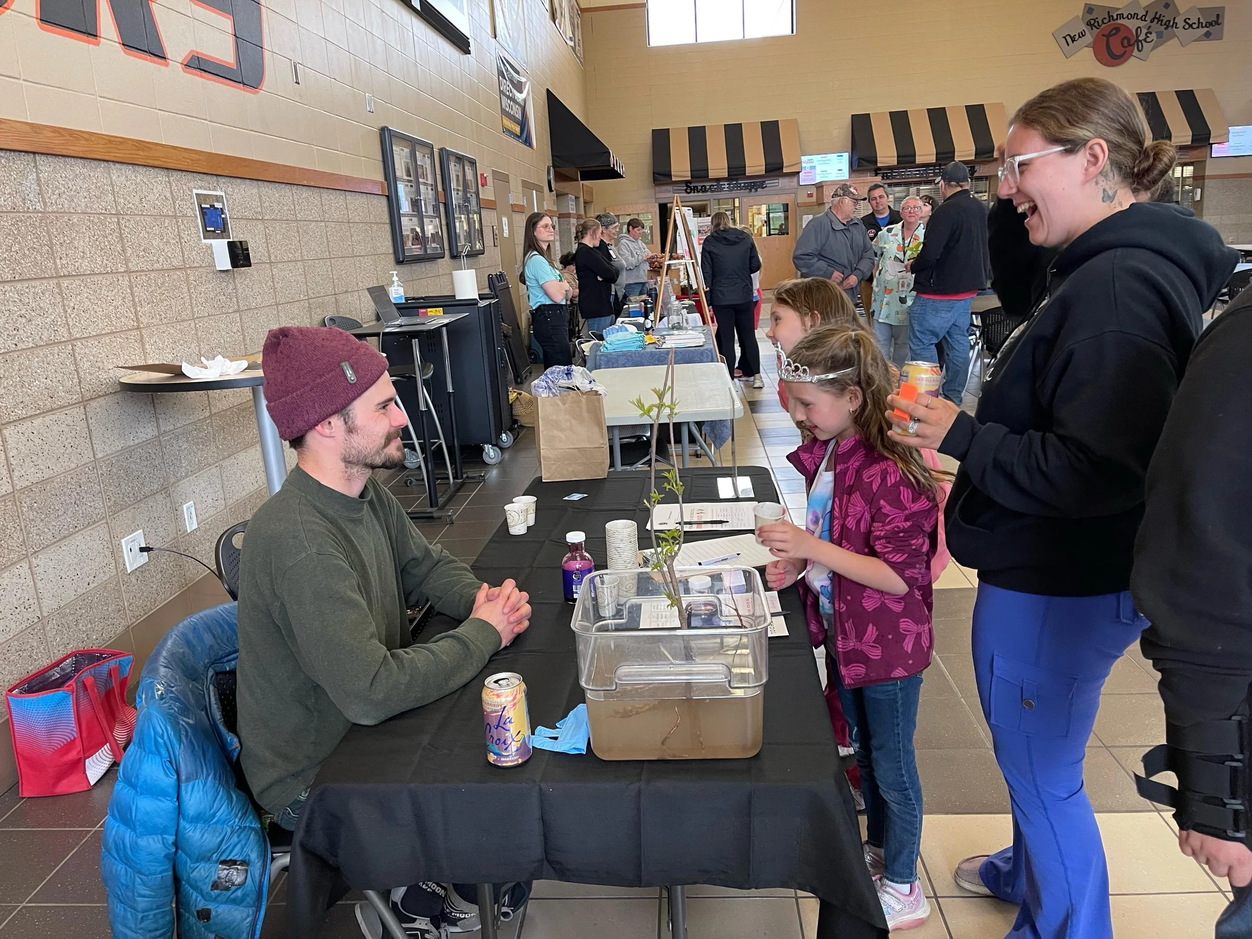 48 hours of elderberry! Tabled at an amazing event put on by @scvfoodalliance in partnership with New Richmond schools highlighting farm to school connections. Got to give out samples of our elderberry juice to families and watch the kids reactions (