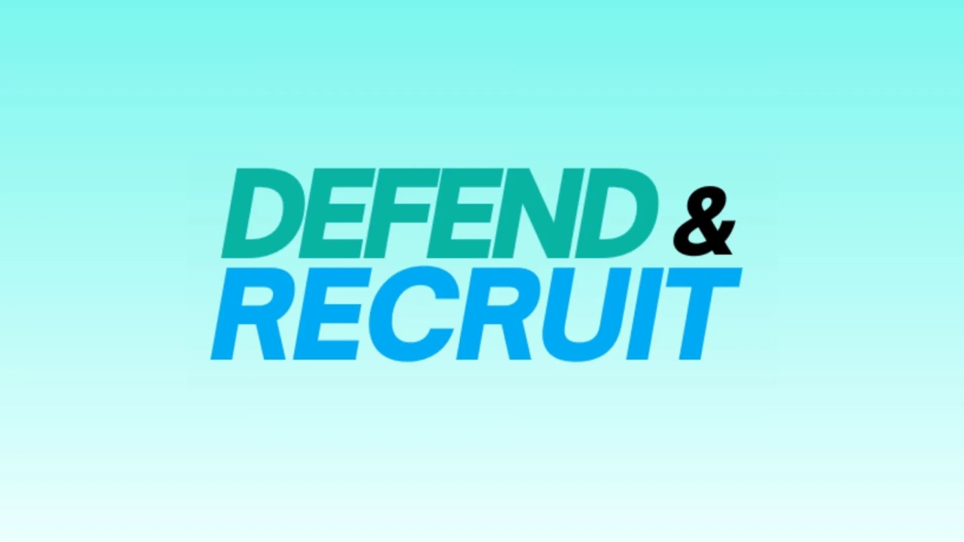 Defend &amp; Recruit Workbook