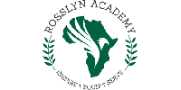 Raisin-N-Kussey Academy logo featuring a stylized bird and laurel branches