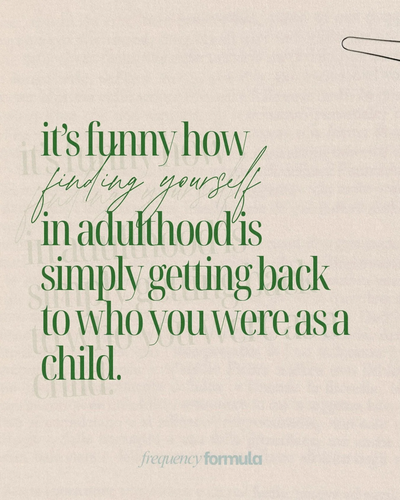 It&rsquo;s funny how becoming yourself isn&rsquo;t about adding more. It&rsquo;s about remembering.🤎

Stripping away the conditioning. And returning to the version of you that was curious, honest, and free.

#frequencyformula #innerchildhealing #sel
