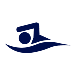 Silhouette of a kayaker paddling on water