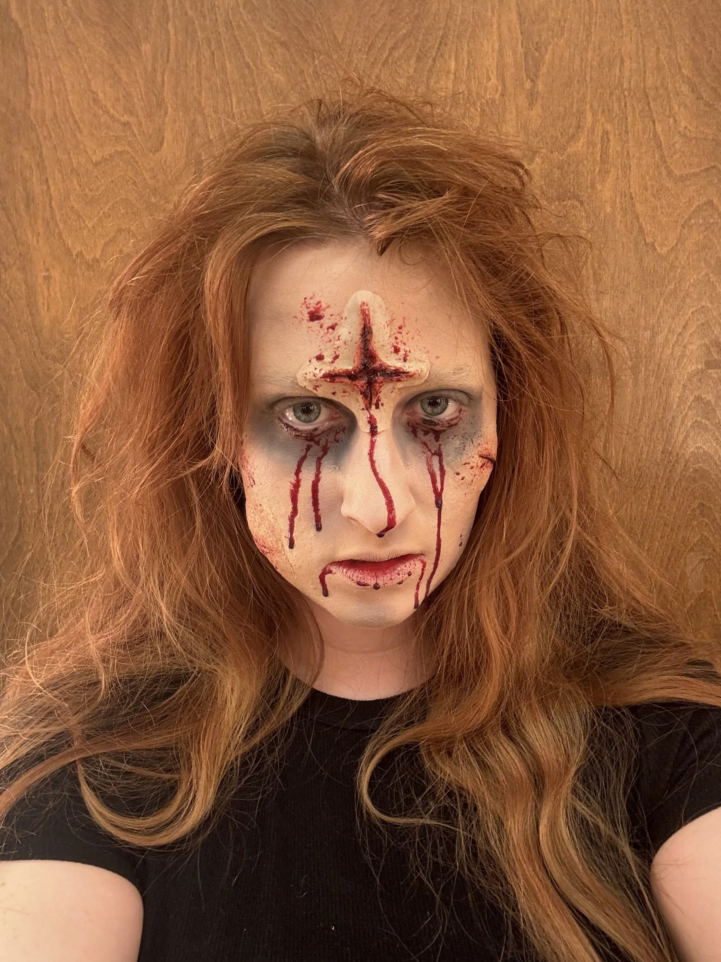 Prosthetic made by Sierra Haila, stage makeup designed and done by Sierra Haila