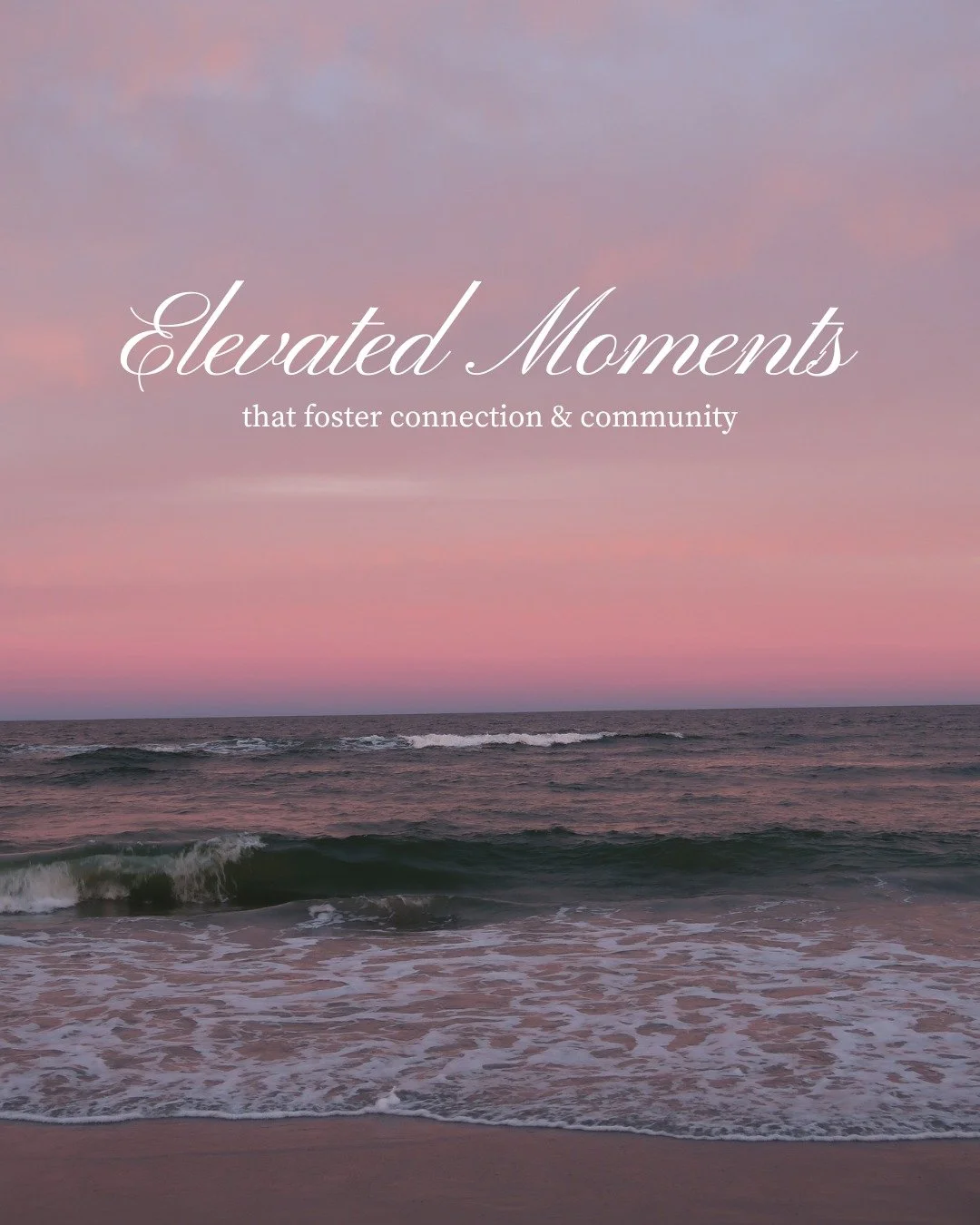 Elevated moments: designed to foster connection &amp; community 🫶🏻