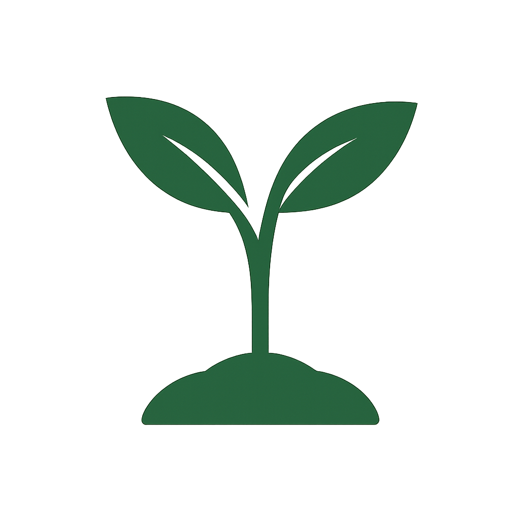 Green seedling icon representing beginner growth