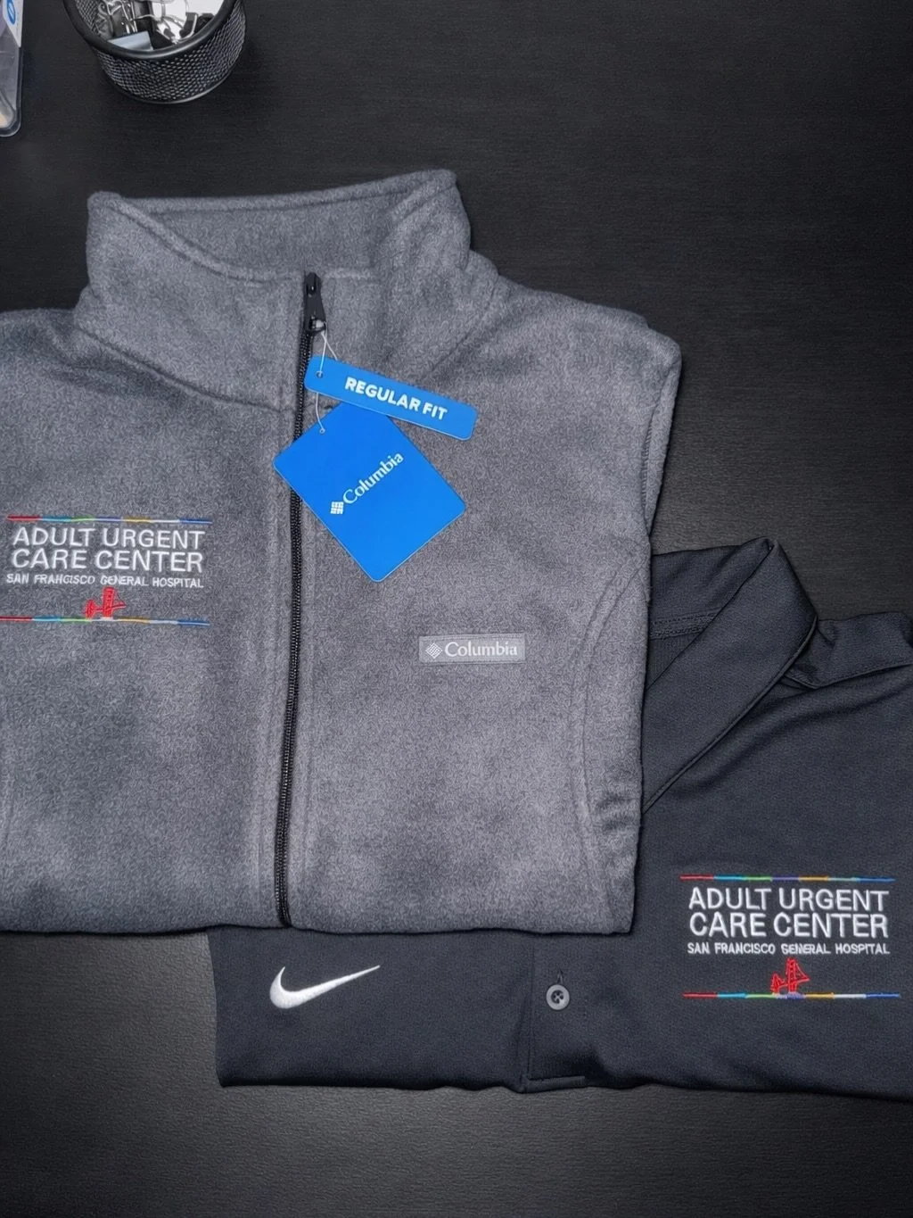 Keeping it official for the city 🏥🧵
Custom embroidery for San Francisco General &mdash; clean, consistent, and built to last.

Details matter when you&rsquo;re representing something bigger than yourself&hellip; and these came out 🔥

From fleece t