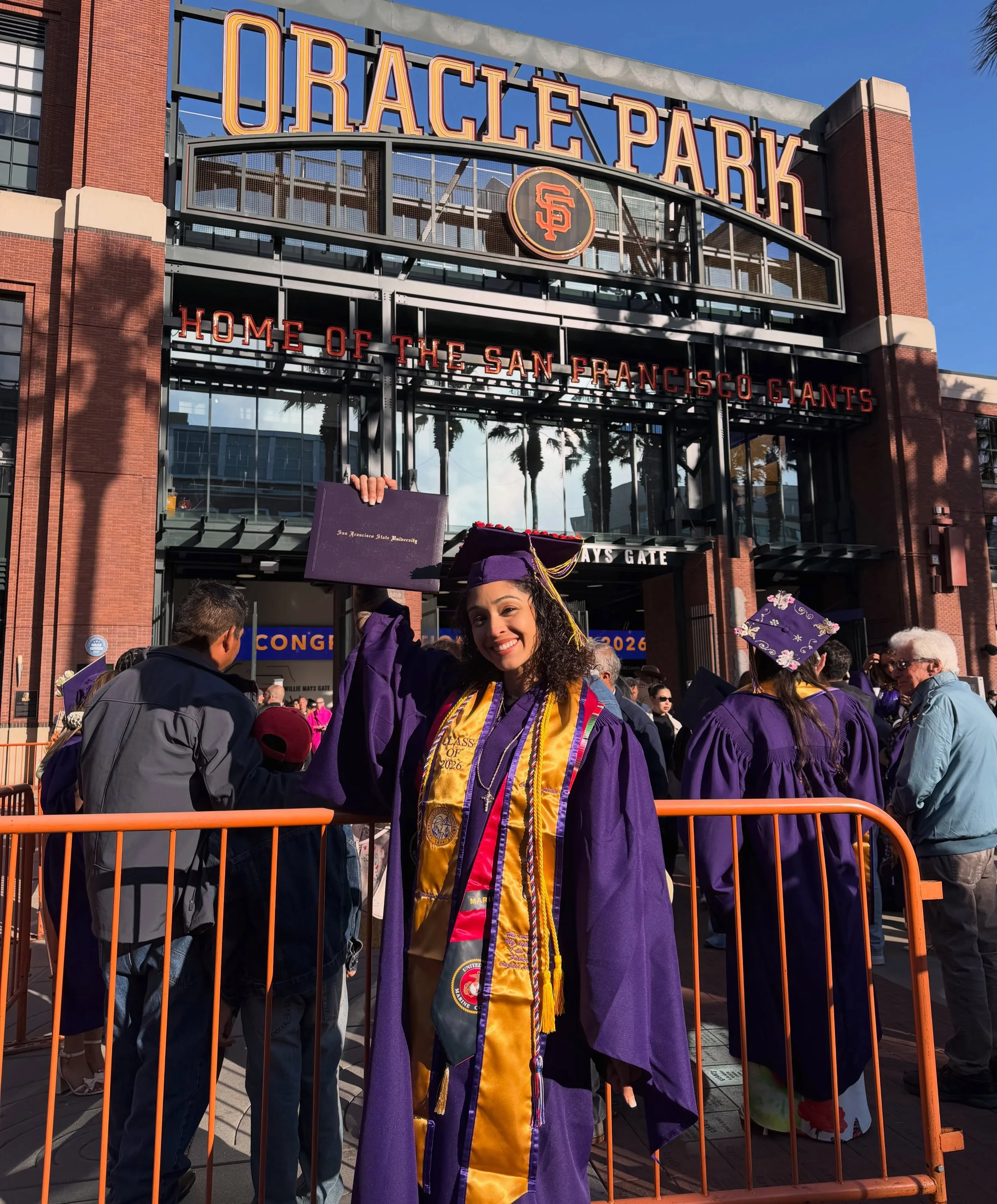 Big congratulations to Yesenya Rubio on graduating from San Francisco State University with her B.A. in Criminal Justice 🎓💜💛

It was truly an honor creating this custom graduation stole &mdash; a keepsake that represents years of hard work, sacrif
