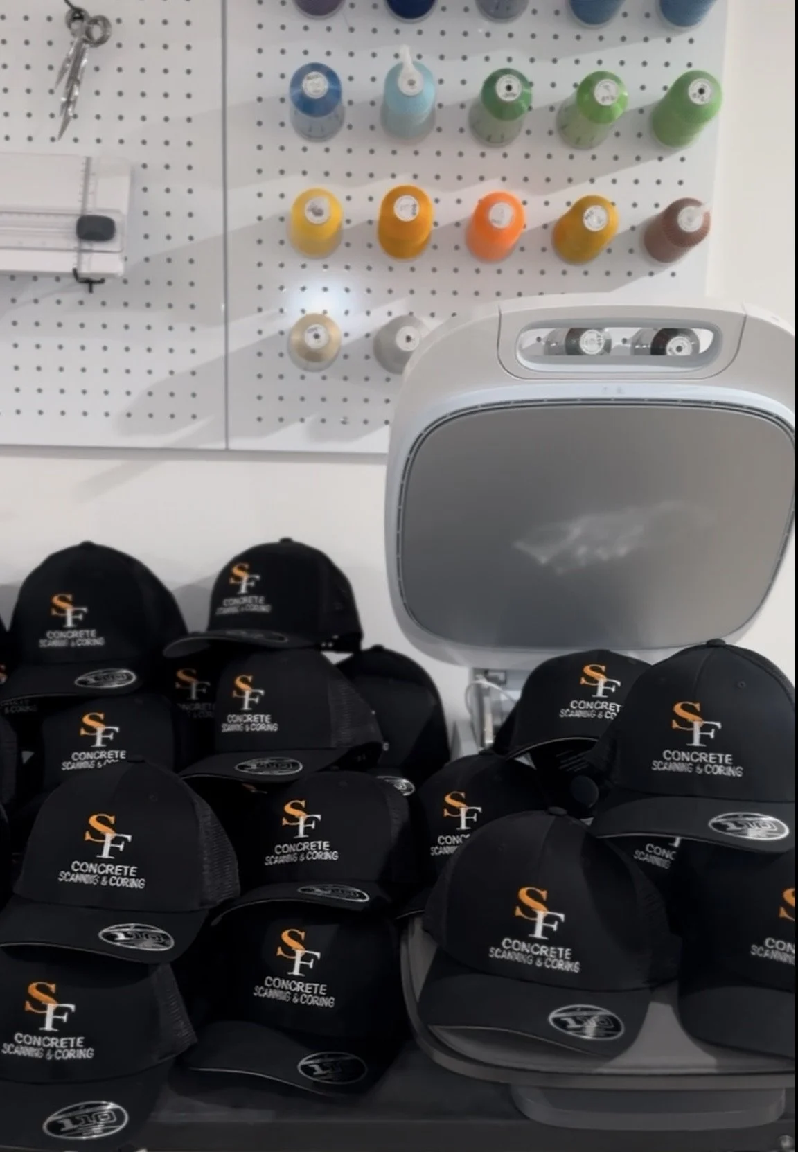Company logo hats
