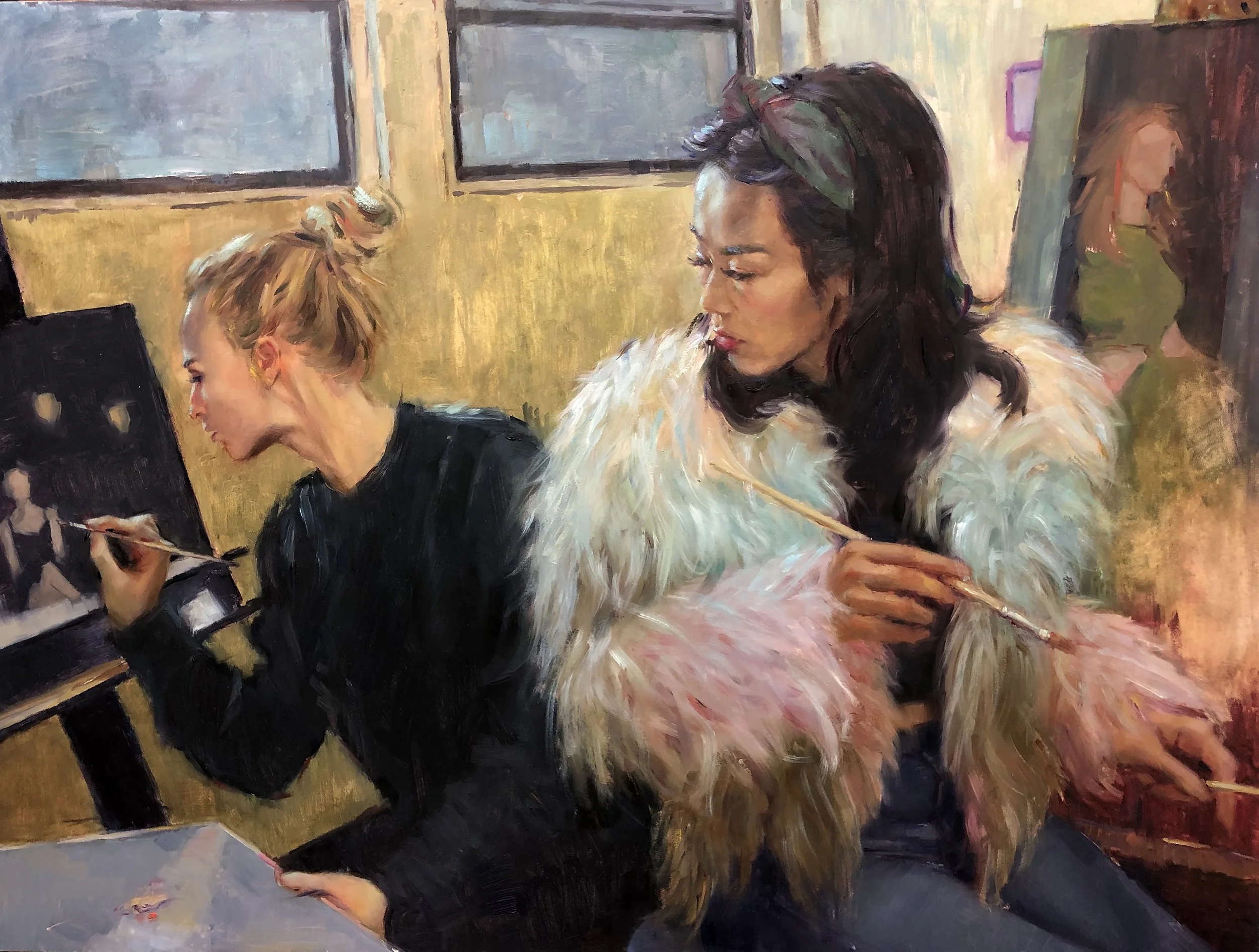 "Painterhood", Oil on Board, 24" x 18", Private Collection.