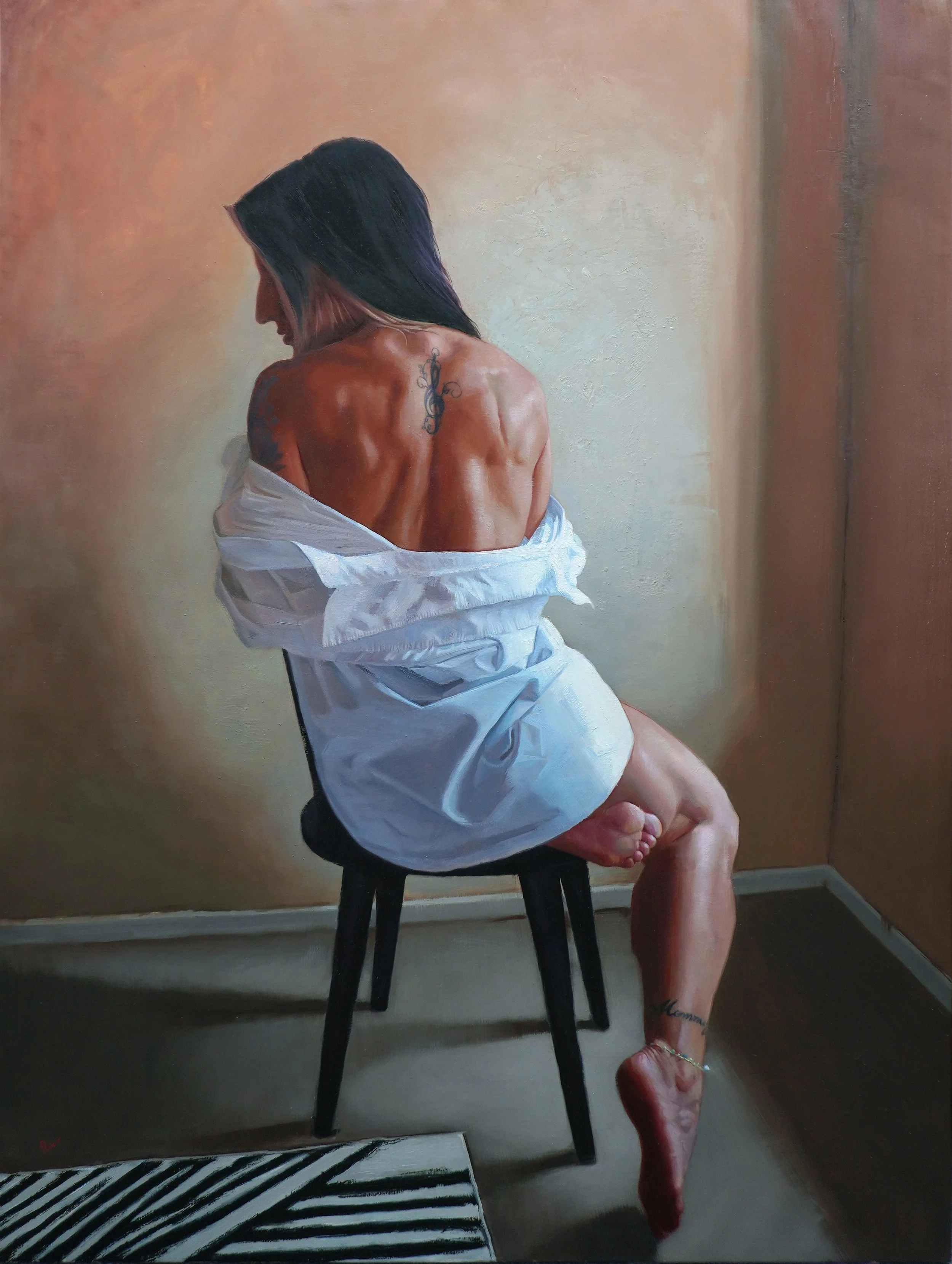 "Quiet Contours", Oil on Linen, 3' x 4'.