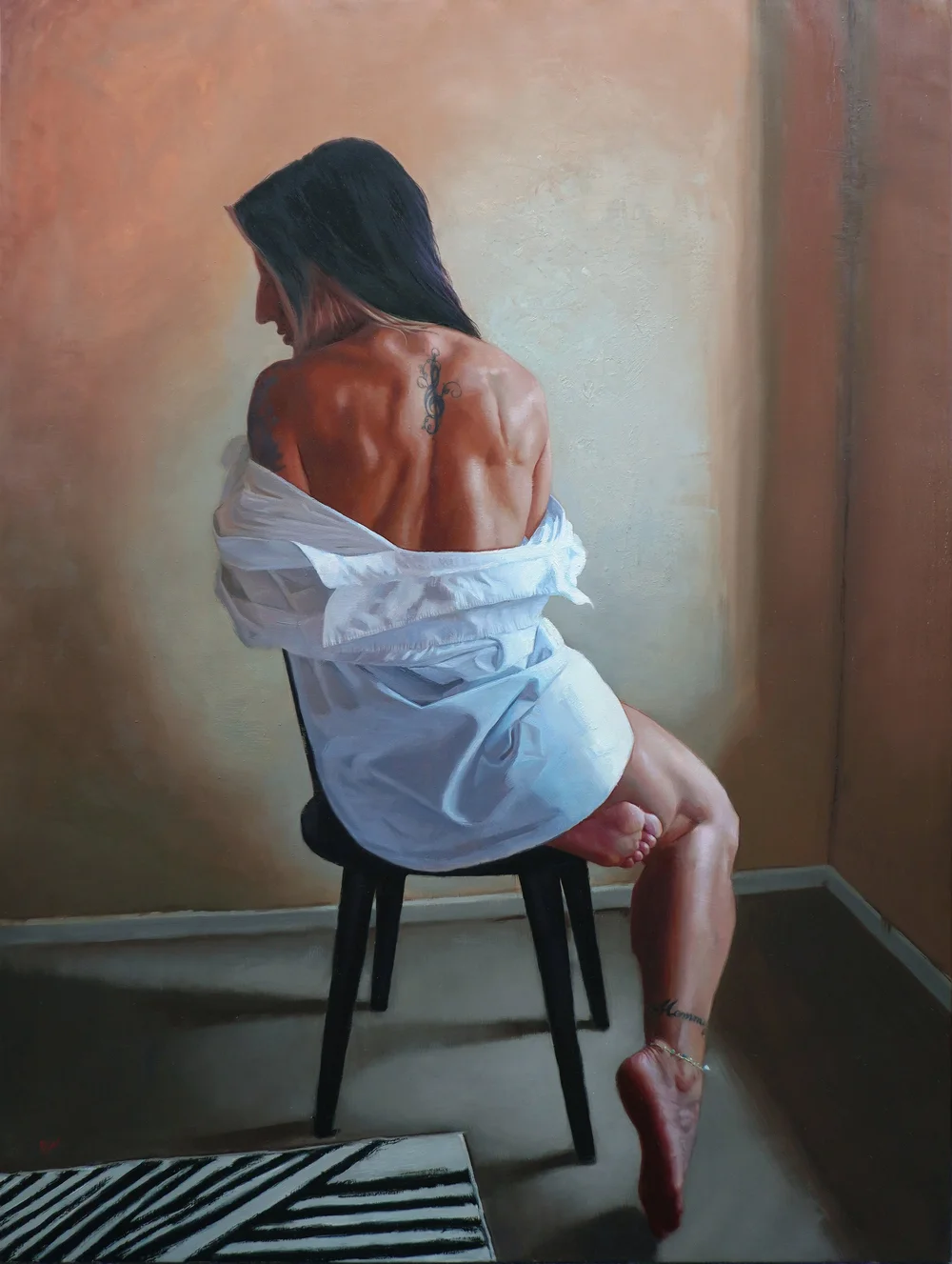 Quiet Contours, oil on linen by founder Dan Nguyen