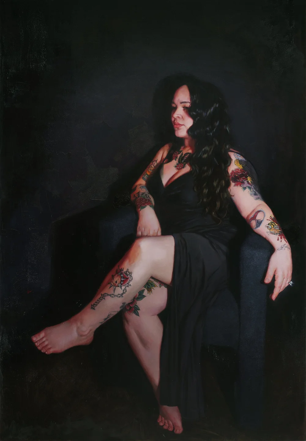 Midnight Essence, oil on canvas by founder Dan Nguyen