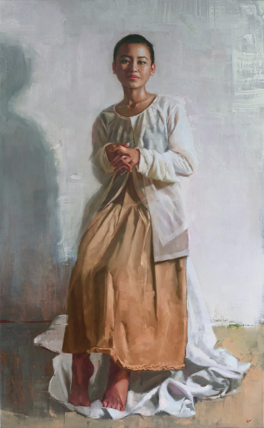 Angelic Gaze, oil on canvas by founder Dan Nguyen