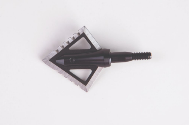  Black Hornet Ser-Razor 100 and  125 Grain Broadhead   
Blade thickness for the Black Hornet Ser-Razor main blade is .059 thousands of a inch, the bleeder blade is .040 thousands of an inch. All Magnus Black Hornets perform flawlessly from the fastes