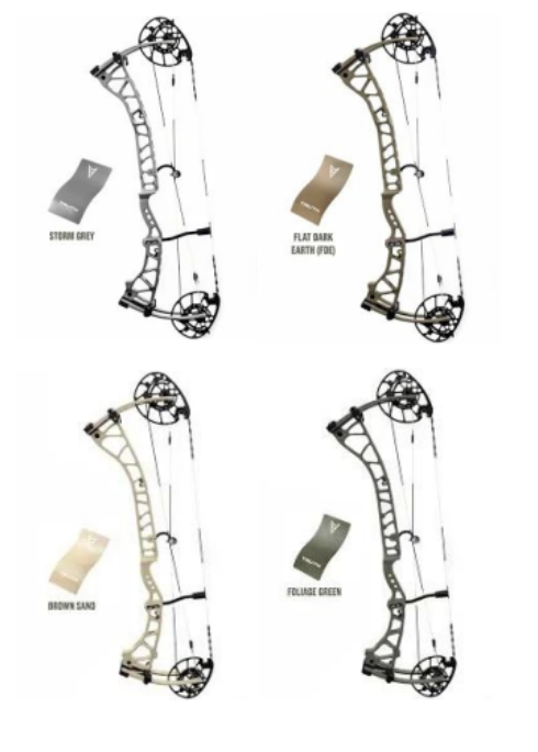  TRUTH 33AL:   
Like it's big brother Magnesium version, the Truth 33 AL delivers the perfect balance of power, precision, and control for archers who demand it all. Its 33” axle-to-axle frame (measures 33.250") and Cerakoted aluminum riser offer enh