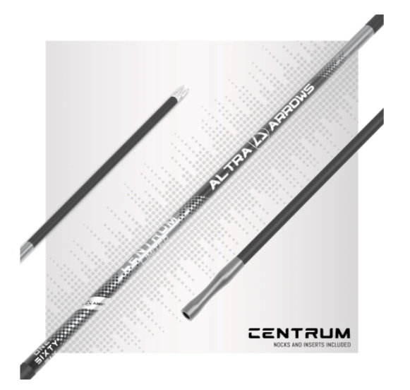  ALTRA .246 Centrum Limited 300, 350,  and 400 Spine Arrows   
● Engineered with high-grade carbon for optimal accuracy and  efficiency  
● Straightness tolerance of up to 0.003” for precision shooting   ●  NO SPINE Technology  delivers enhanced tuna