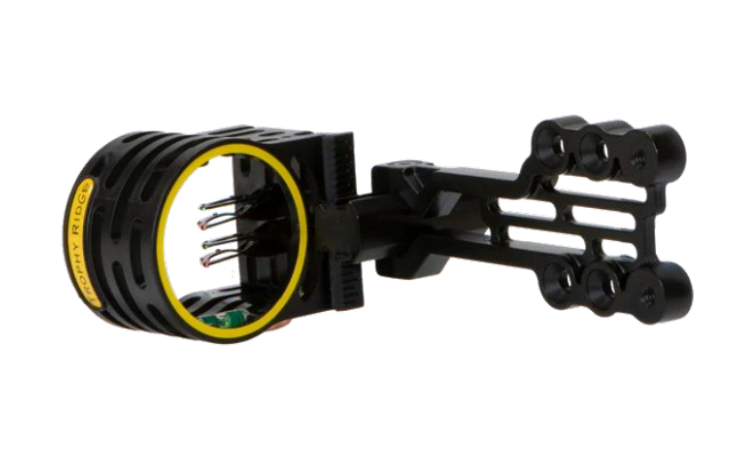  Trophy Ridge Fatal 4 Bow Sight    
Make every hunt successful with the Fatal sight, which  provides archers with all the reliable tools needed to get  the job done. The Fatal offers ultra-bright .019" medium  horizontal fiber optic pins to easily na